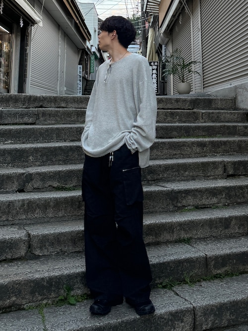 トップス SILK BLEND WAFFLE LS-T LIDNM（リドム）の「SILK BLEND WAFFLE LS-T（Tシャツ