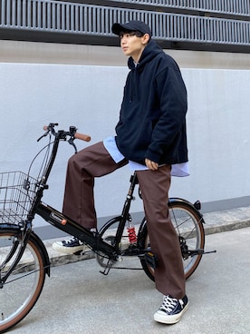 「CLANE（クラネ）のアイテム（キャップ）」を使った、Ryoさん（メンズ・172cm）の秋コーディネート