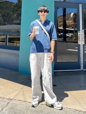 「アイテム（ハンドバッグ）」を使った、Ryoさん（メンズ・172cm）の夏コーディネート