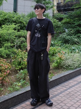 「SALOMON（サロモン）のアイテム」を使った、Ryoさん（メンズ・172cm）の夏コーディネート