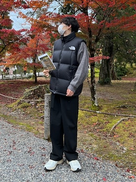 「アイテム（ダウンベスト）」を使った、Ryoさん（メンズ・172cm・20代）の秋コーディネート