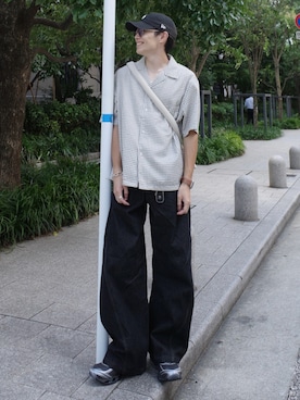 「アイテム（帽子）」を使った、Ryoさん（メンズ・172cm）の夏コーディネート