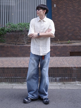 「SALOMON（サロモン）のアイテム」を使った、Ryoさん（メンズ・172cm）の夏コーディネート