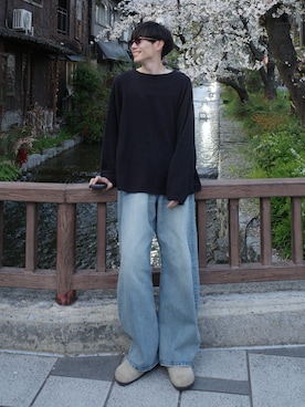 「BIRKENSTOCK（ビルケンシュトック）のアイテム」を使った、Ryoさん（メンズ・172cm）の春コーディネート