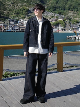 「アイテム（サンダル）」を使った、Ryoさん（メンズ・172cm）の秋コーディネート