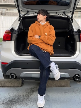 「Not So Ape（ノットソーエイプ）のアイテム」を使った、Ryoさん（メンズ・172cm）の冬コーディネート