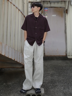 「SALOMON（サロモン）のアイテム」を使った、Ryoさん（メンズ・172cm）の夏コーディネート