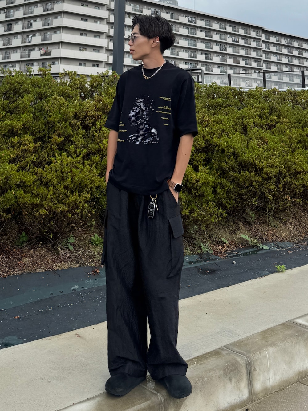 LIDNM（リドム）の「SILK LINEN SUCKER FATIGUE PANTS（カーゴ