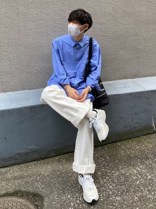 Ryo����̃V���c/�u���E�X�uMICRO SPAN BASIC DRESS SHIRT�iWYM LIDNM�b�E�B�� �o�C ���h���j�v���g�����R�[�f�B�l�[�g