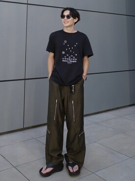 「LIDNM（リドム）のアイテム」を使った、Ryoさん（メンズ・172cm）の夏コーディネート