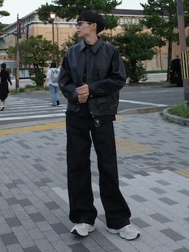 「アイテム（ブルゾン）」を使った、Ryoさん（メンズ・172cm）の秋コーディネート