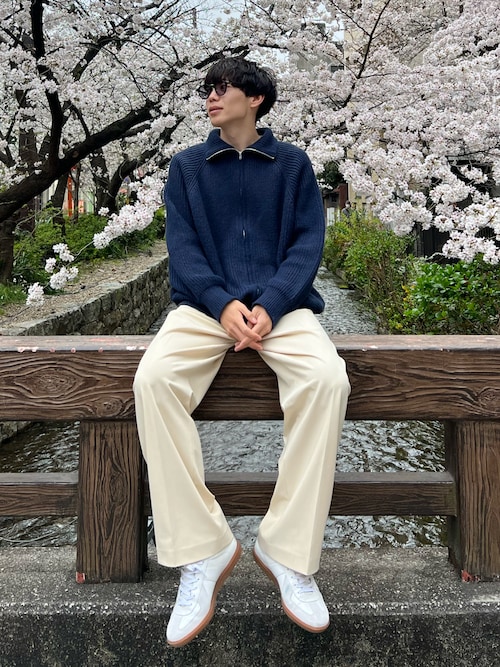 ALESSANDRO DELL ACQUA 異素材 レザープルオーバー N739