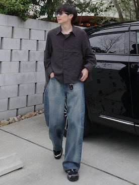 「SALOMON（サロモン）のアイテム」を使った、Ryoさん（メンズ・172cm）の春コーディネート