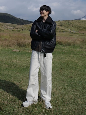 「NEW BALANCE（ニューバランス）のアイテム」を使った、Ryoさん（メンズ・172cm）の秋コーディネート