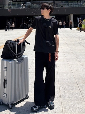 「HARE（ハレ）のアイテム（アクセサリー）」を使った、Ryoさん（メンズ・172cm）の春コーディネート