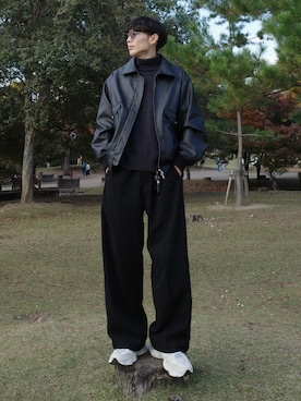 「アイテム（トップス）」を使った、Ryoさん（メンズ・172cm・30代）の秋コーディネート