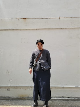 「STILL BY HAND（スティルバイハンド）のアイテム（ノーカラージャケット）」を使った、CurtisWさん（メンズ・168cm）の春コーディネート