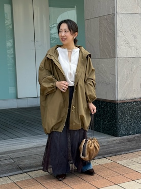 「アイテム（その他アウター）」を使った、RDsayaさん（骨格ストレート・レディース・154cm）の秋コーディネート
