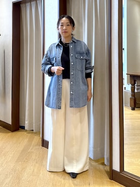 「アイテム（ネックレス）」を使った、RDsayaさん（レディース・154cm・30代）の秋コーディネート