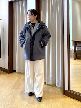 「アイテム（その他アウター）」を使った、RDsayaさん（レディース・154cm）の秋コーディネート