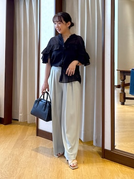 「アイテム（ボストンバッグ）」を使った、RDsayaさん（レディース・154cm・30代）の夏コーディネート