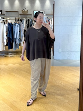 「アイテム（バングル/リストバンド）」を使った、RDsayaさん（レディース・154cm）の夏コーディネート