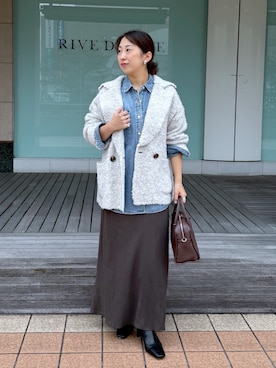 「アイテム（その他アウター）」を使った、RDsayaさん（レディース・154cm・30代）の秋コーディネート
