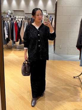 「アイテム（チョーカー）」を使った、RDsayaさん（レディース・154cm）の秋コーディネート