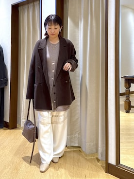 「アイテム（ネックレス）」を使った、RDsayaさん（レディース・154cm・30代）の秋コーディネート