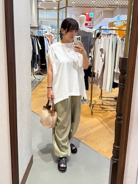 「アイテム（バッグ）」を使った、RDsayaさん（レディース・154cm・30代）の夏コーディネート