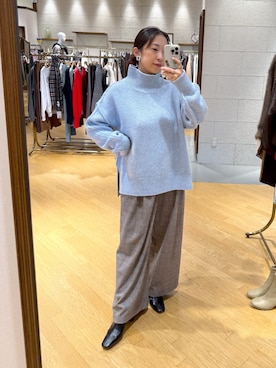 「RIVE DROITE（リヴドロワ）のアイテム（パンツ）」を使った、RDsayaさん（骨格ストレート・レディース・154cm）の秋コーディネート