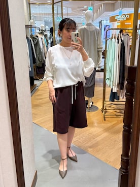 「RIVE DROITE（リヴドロワ）のアイテム（アクセサリー）」を使った、RDsayaさん（レディース・154cm）の春コーディネート