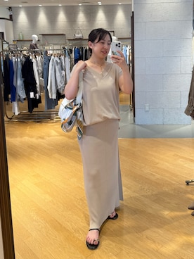 「アイテム（ボディバッグ/ウエストポーチ）」を使った、RDsayaさん（レディース・154cm）の夏コーディネート
