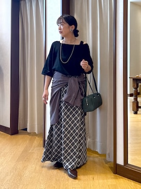 「アイテム（ニット/セーター）」を使った、RDsayaさん（レディース・154cm・30代）の夏コーディネート