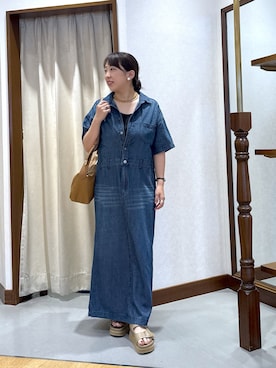 「アイテム（ワンピース）」を使った、RDsayaさん（レディース・154cm・30代）の夏コーディネート