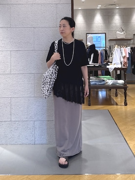 「スウェットスカート」｜RDsayaさん（レディース・154cm）の夏コーディネート