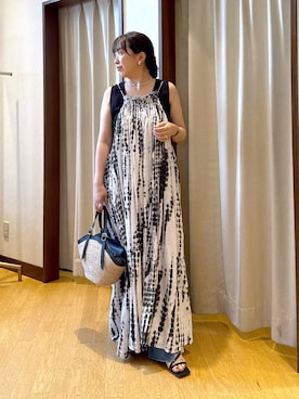 「アイテム（ワンピース/ドレス）」を使った、RDsayaさん（レディース・154cm）の夏コーディネート