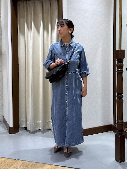 Yossshiiii企画】【A・MONN(アモン)】デニムシャツマルチワンピース