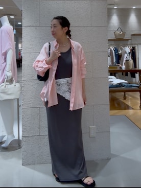 「RIVE DROITE（リヴドロワ）のアイテム（ワンピース）」を使った、RDsayaさん（レディース・154cm）の春コーディネート