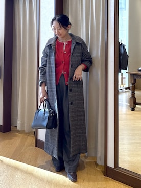 「アイテム（スラックス）」を使った、RDsayaさん（レディース・154cm・30代）の秋コーディネート