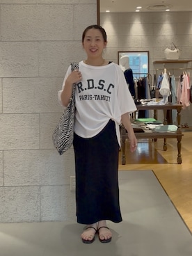 「RIVE DROITE（リヴドロワ）のアイテム」を使った、RDsayaさん（レディース・154cm）の夏コーディネート