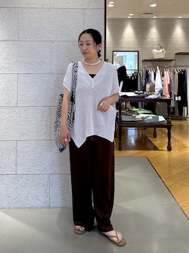 「RIVE DROITE（リヴドロワ）のアイテム」を使った、RDsayaさん（レディース・154cm）の夏コーディネート