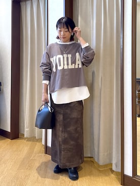 「アイテム（ネックレス）」を使った、RDsayaさん（レディース・154cm・30代）の秋コーディネート