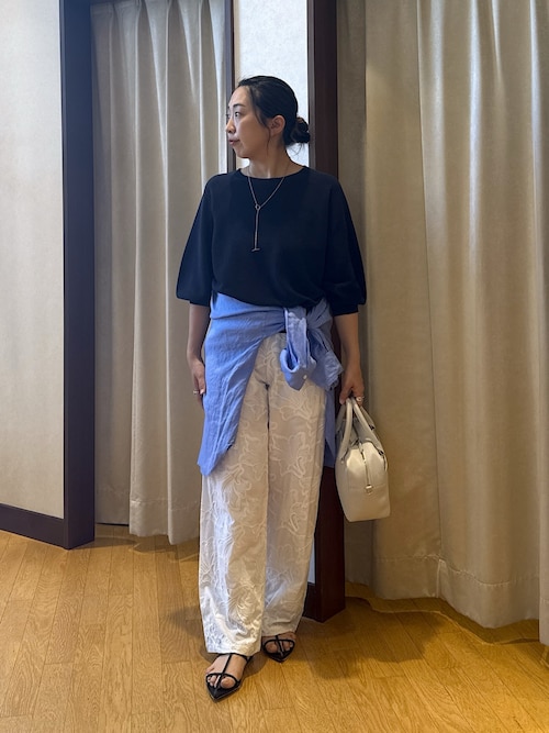 ウォッシャブル】シフリ刺繍パンツ（その他パンツ）｜RIVE DROITE
