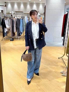 「ジャガード」｜「アイテム（ジャケット/アウター）」を使った、RDsayaさん（レディース・154cm）の夏コーディネート