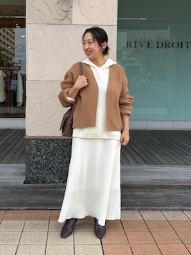 「アイテム（その他アウター）」を使った、RDsayaさん（レディース・154cm・30代）の秋コーディネート