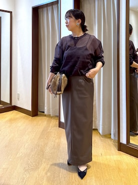「アイテム（ニット/セーター）」を使った、RDsayaさん（レディース・154cm・30代）の夏コーディネート