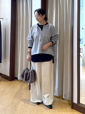 「アイテム（スウェット）」を使った、RDsayaさん（レディース・154cm・30代）の秋コーディネート