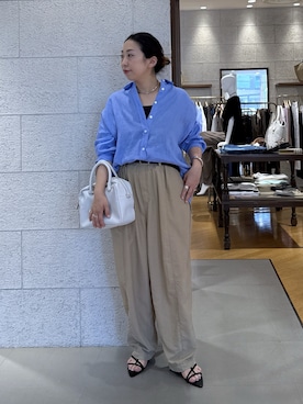 「アイテム（バングル/リストバンド）」を使った、RDsayaさん（レディース・154cm）の夏コーディネート