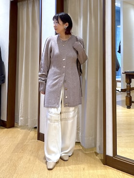 「アイテム（ネックレス）」を使った、RDsayaさん（レディース・154cm・30代）の秋コーディネート